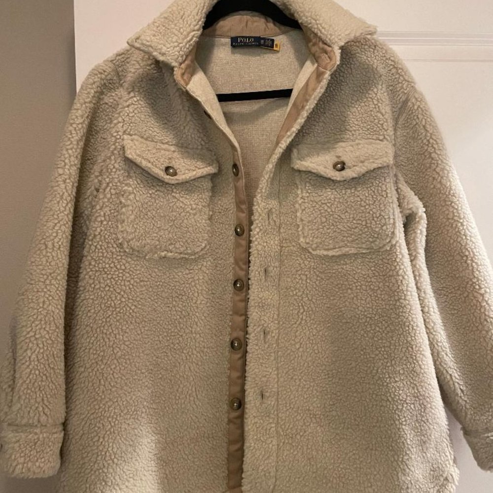 Ralph Lauren shearling shacket